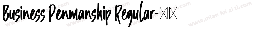 Business Penmanship Regular字体转换